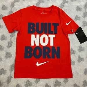 💫NWT Nike Built Not Born Tee Boys XS-4